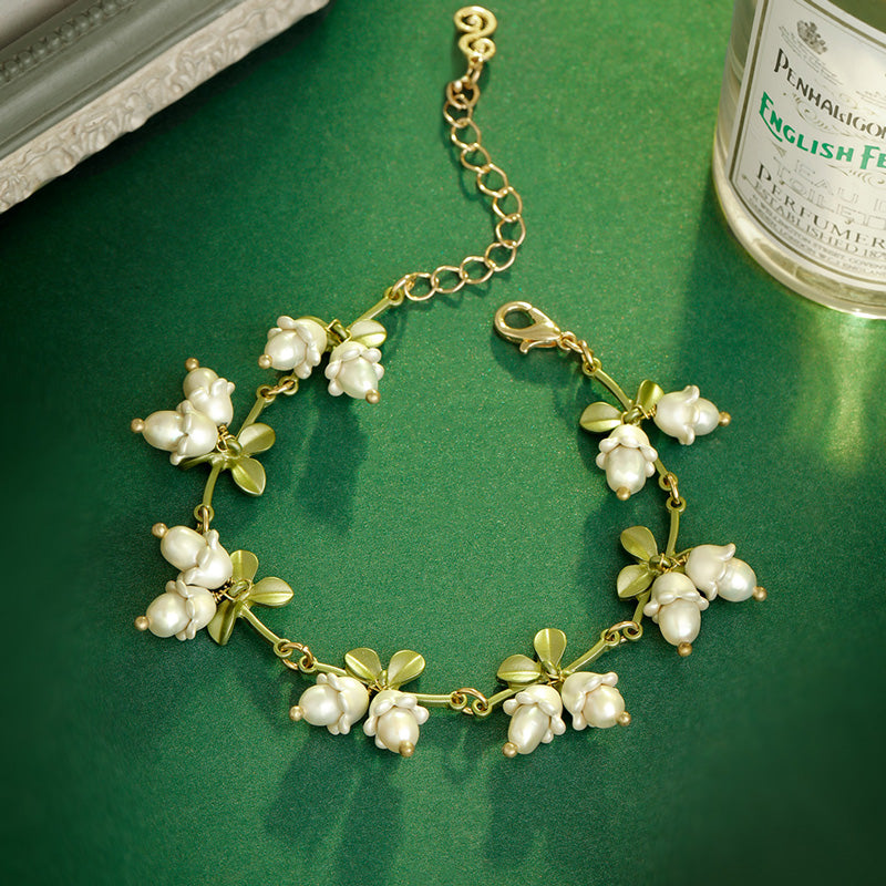 S2015C1 Pearl Flower Bracelet Bangle Hand Chain fine handmade gifts