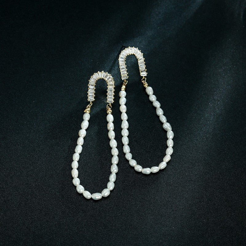 S4879E1 Pearl Earrings Stud Ear Accessories fine handmade gifts