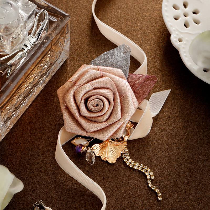 S2074N Rose Flower Necklace Choker fine handmade gifts