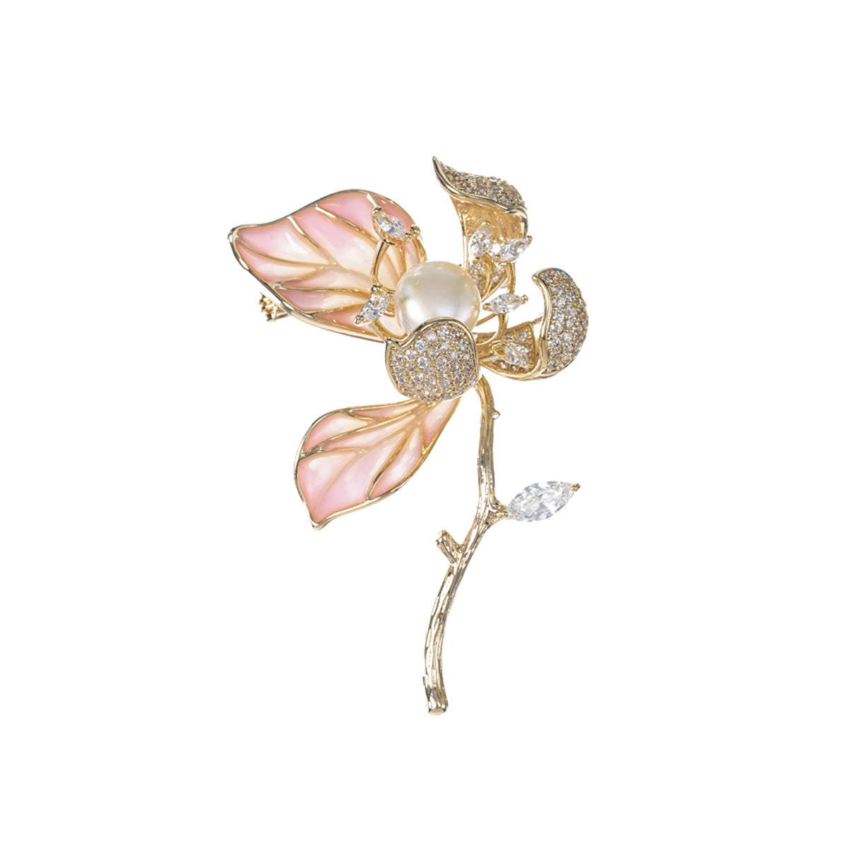 S2366B1 Pearl Brooch Scarf Buckle fine handmade gifts