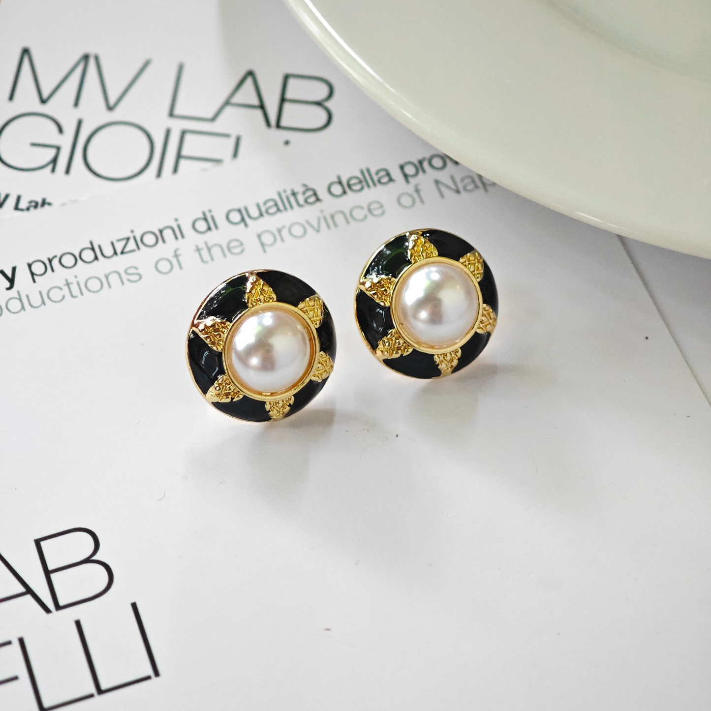 S4828E1 Earrings Stud Ear Accessories simple elegant fine handmade gifts