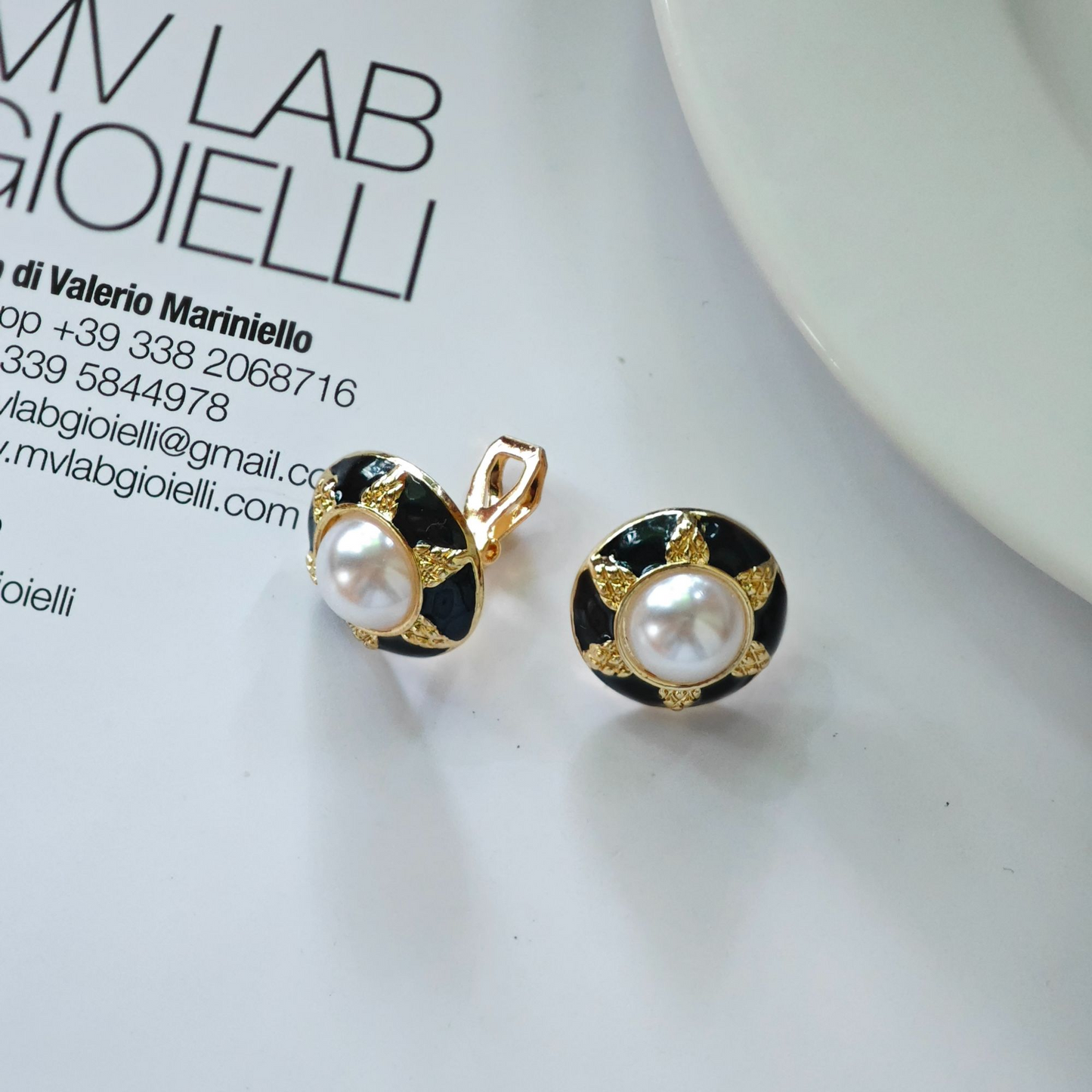 S4828E1 Earrings Stud Ear Accessories simple elegant fine handmade gifts