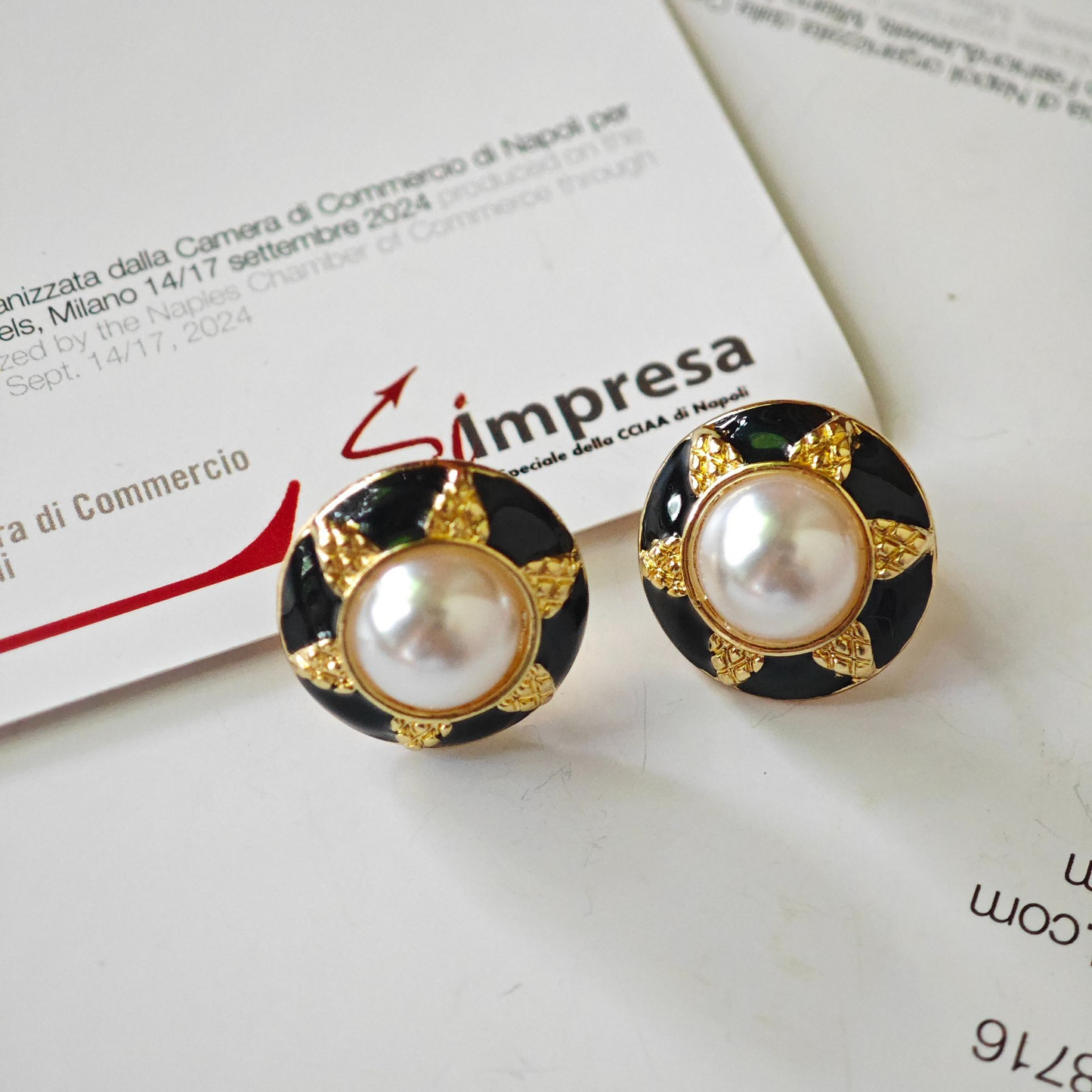 S4828E1 Earrings Stud Ear Accessories simple elegant fine handmade gifts