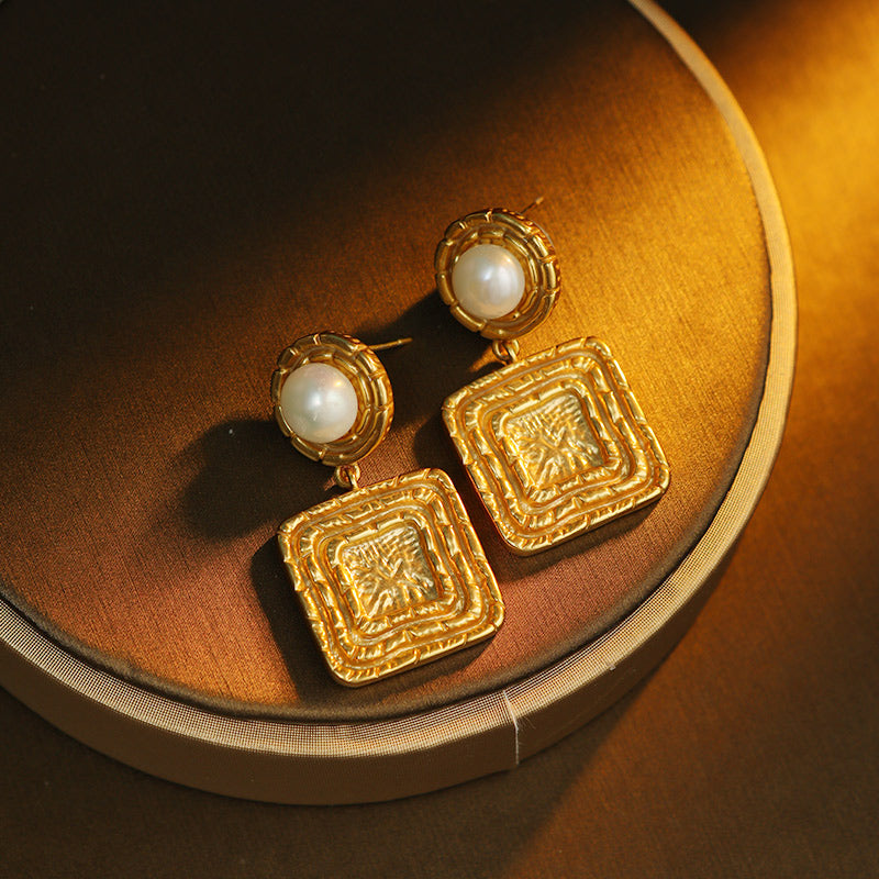 S4801E1 Pearl Earrings Stud Ear Accessories fine handmade gifts