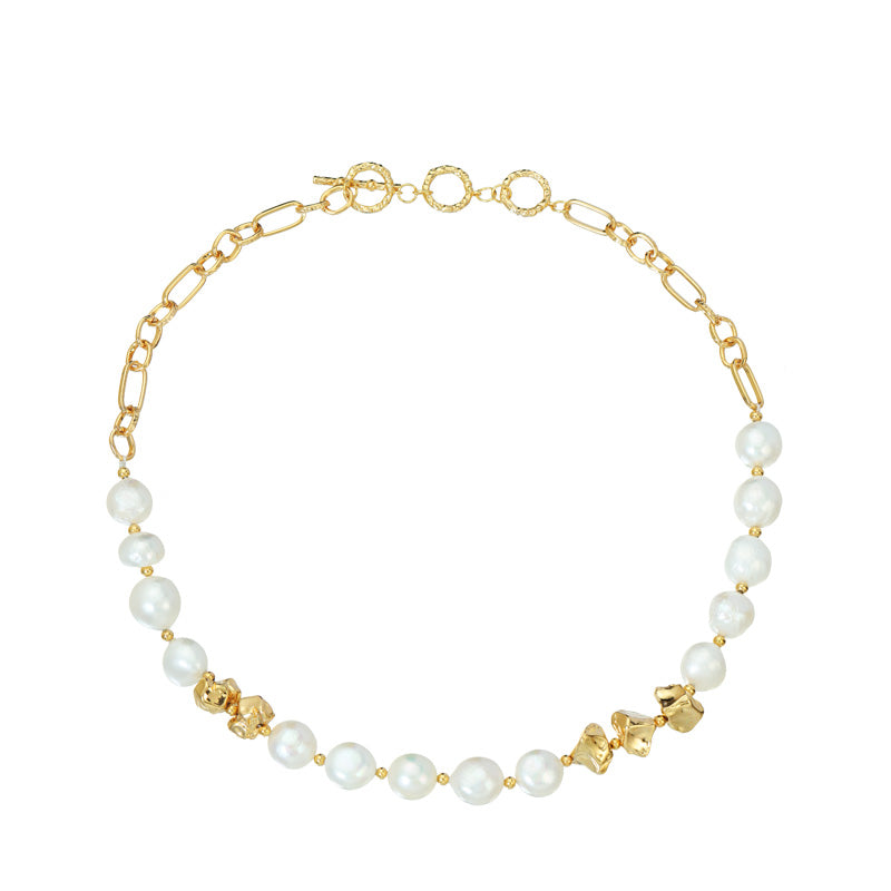 S2783N1 Pearl Sweater Chain Long Necklace Choker fine handmade gifts