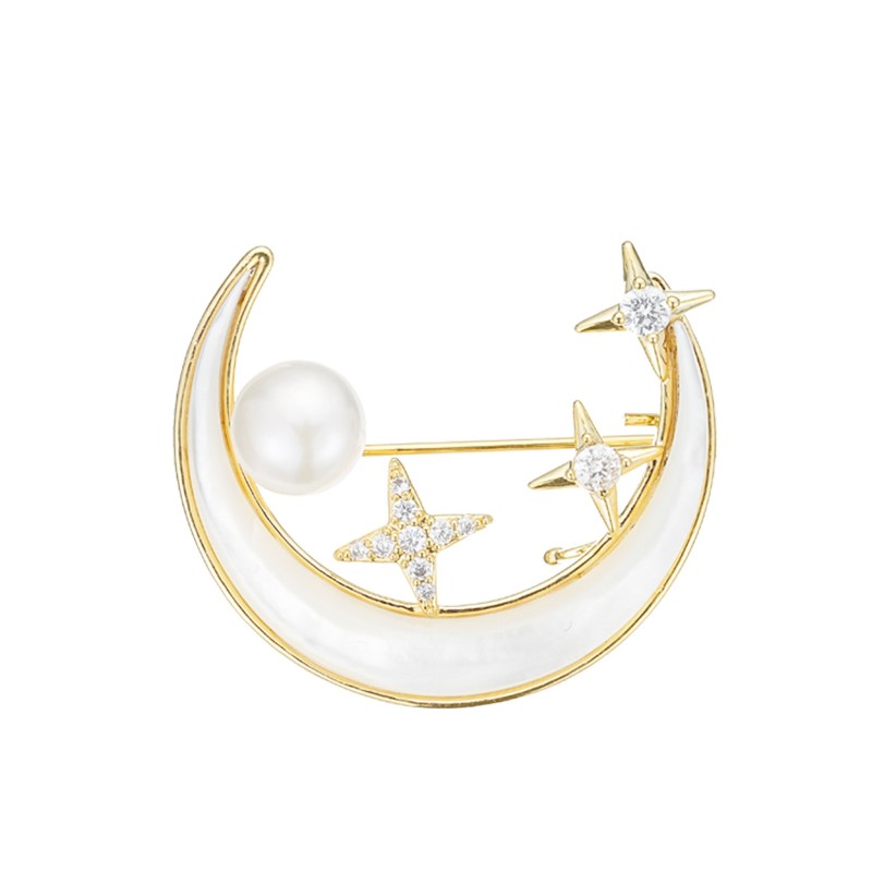 S2364B1 Pearl Brooch Scarf Buckle simple elegant fine handmade gifts