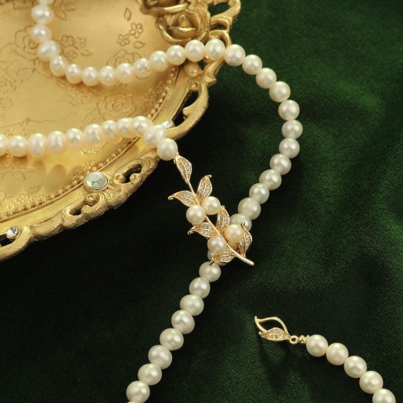 S2442N1 Pearl Sweater Chain Long Necklace fine handmade gifts