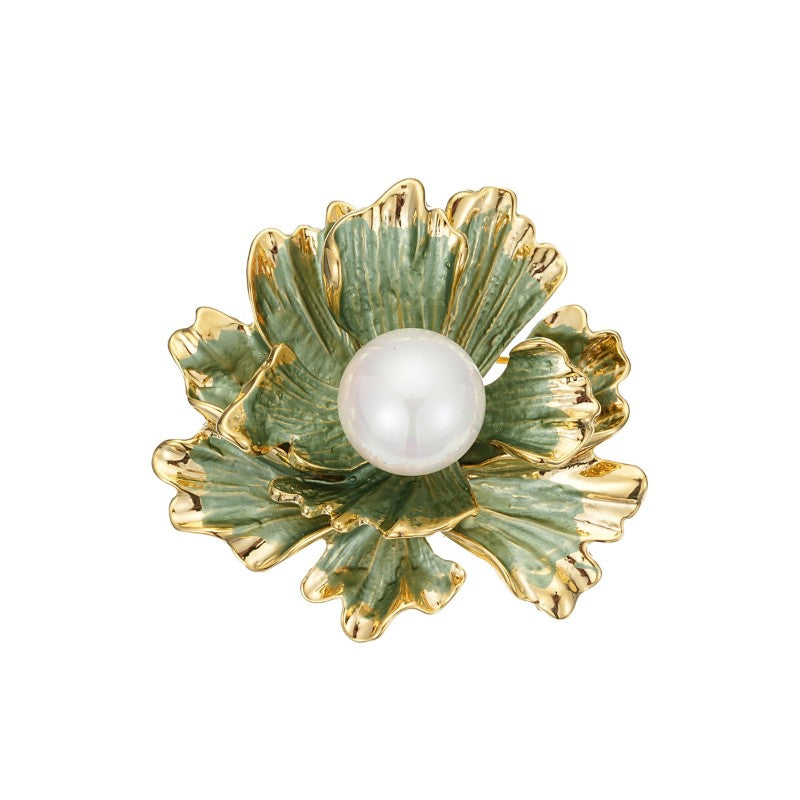 S2373B1 Pearls Brooch Scarf Buckle beautiful elegant fine handmade gifts