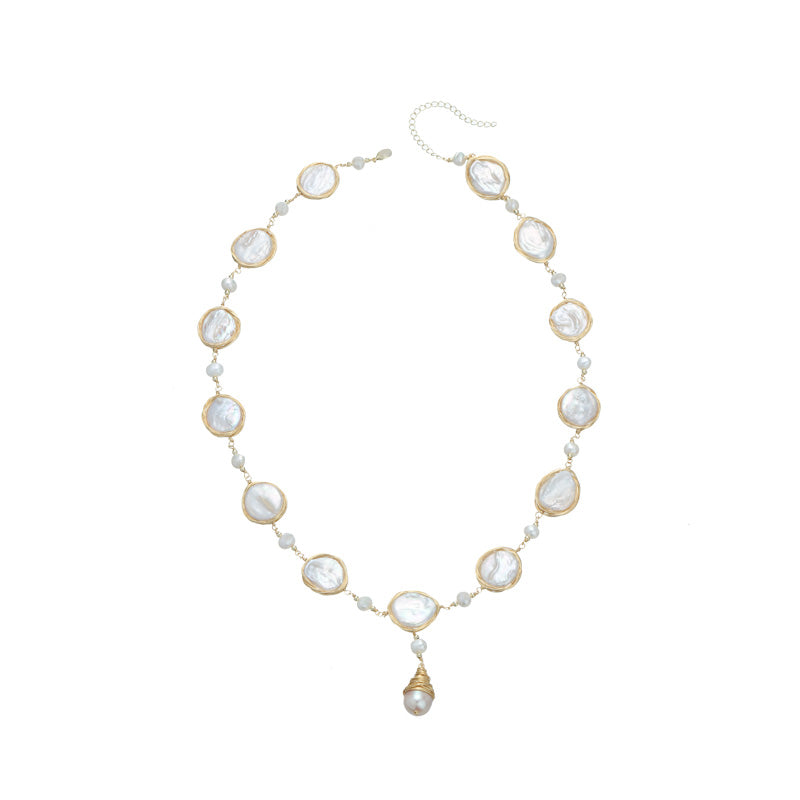 S2795N1 pearl Sweater Chain Long necklace Choker fashion handmade gifts