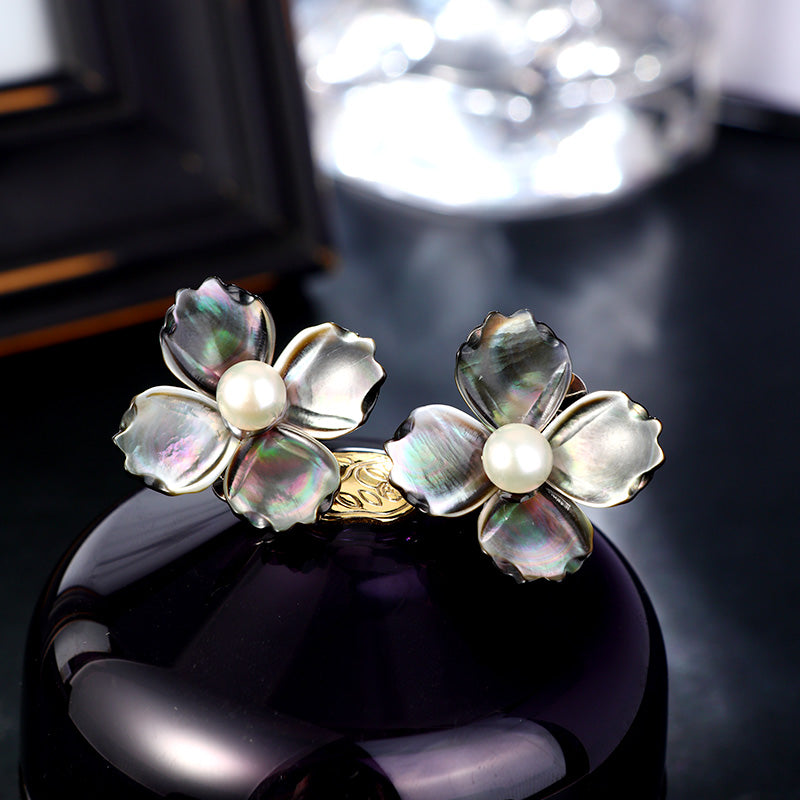 S4495E2 Pearl Earrings Stud Ear Accessories fine handmade gifts