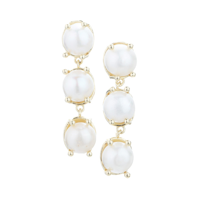 S4906E1 Pearls Earrings Stud Ear Accessories simple elegant fine handmade gifts