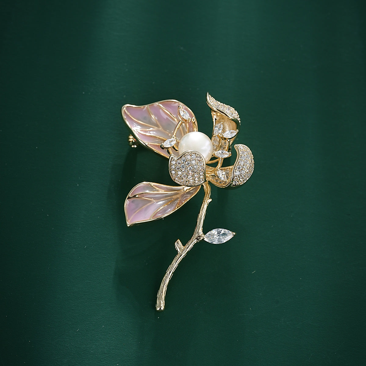 S2366B1 Pearl Brooch Scarf Buckle fine handmade gifts