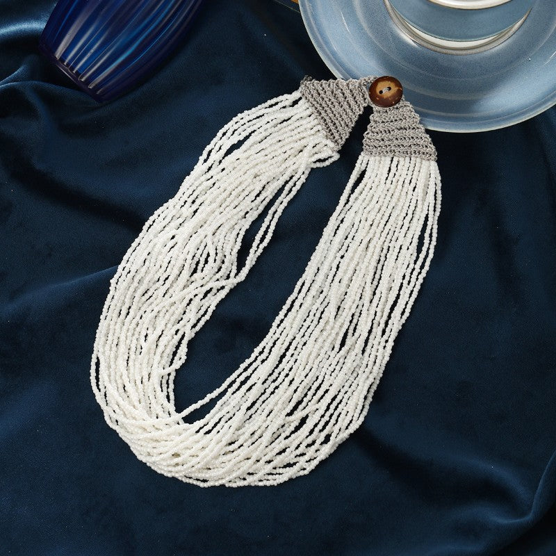 S2803N1 Sweater Chain Long Necklace Choker with tassels fine handmade gifts