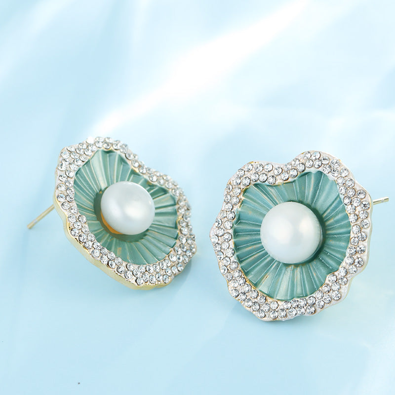 S4871E1 Pearl Earrings Stud Ear Accessories fine handmade gifts