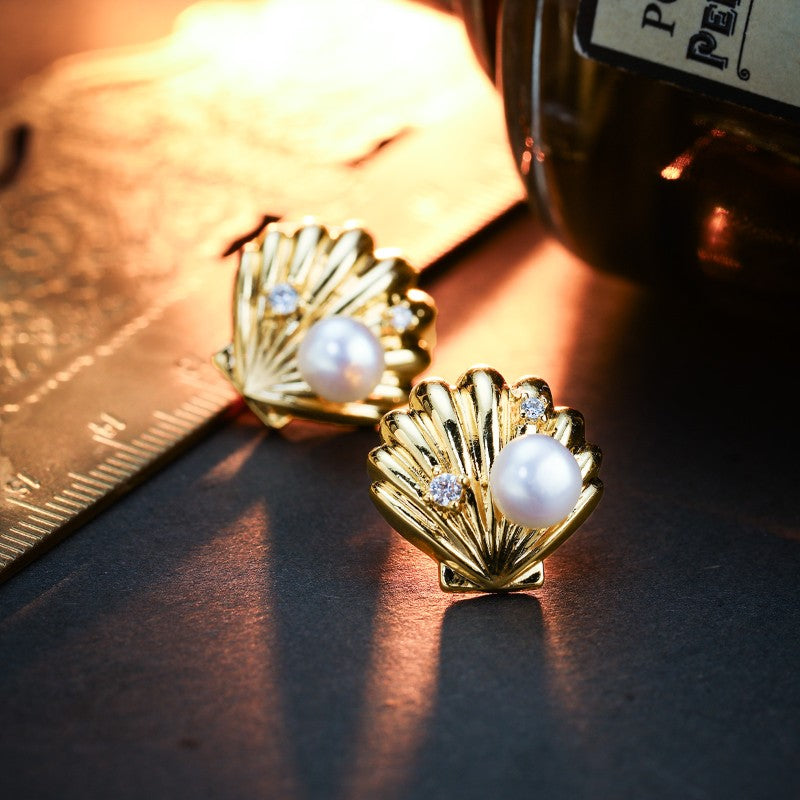 S4870E1 Pearl Stud Ear Accessories Earrings fine handmade gifts