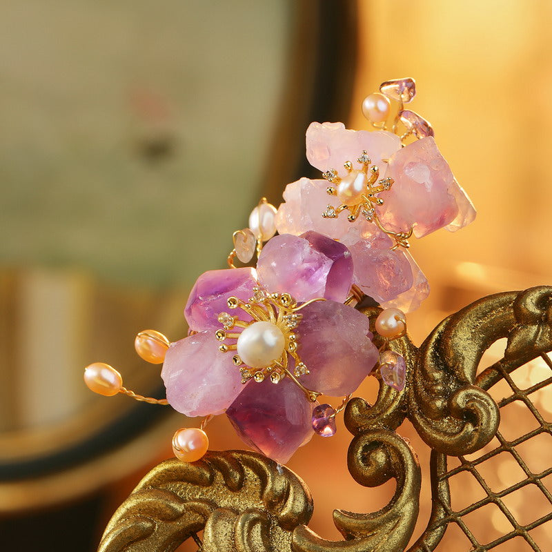 S2275B1 pearl Flower brooch Scarf Buckle fine handmade gifts