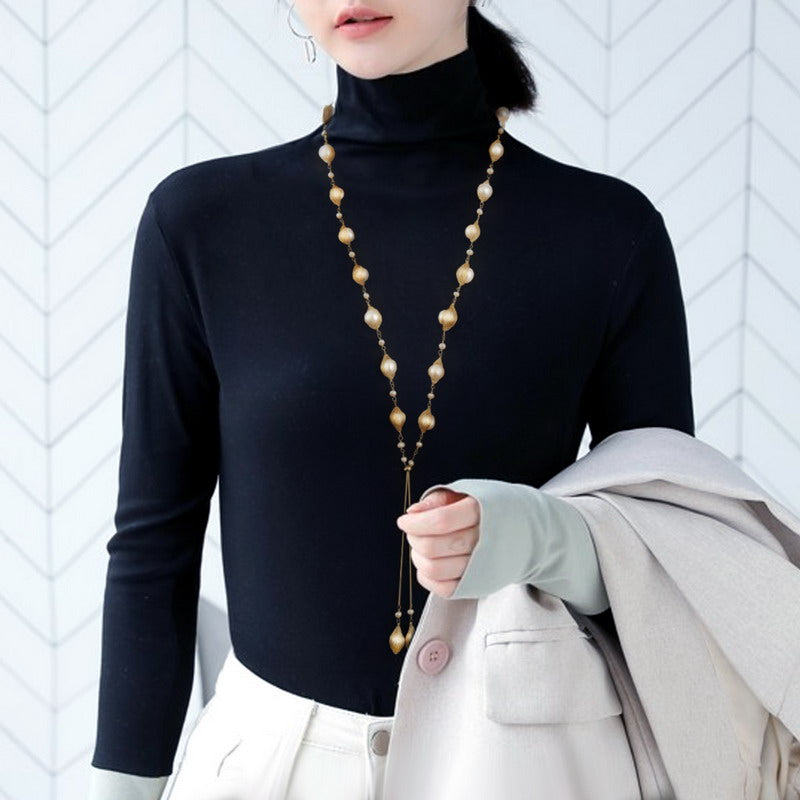 S2410N1 Sweater Chain Long Necklace fine handmade gifts