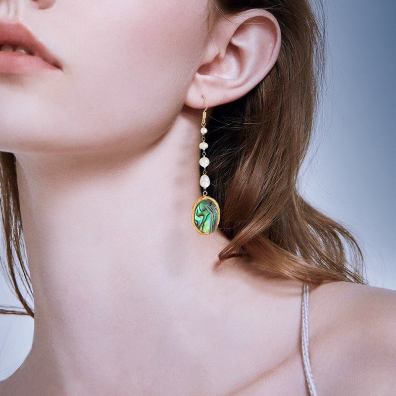 S4276E2 pearl Long earrings Stud Ear Accessories fine handmade gifts