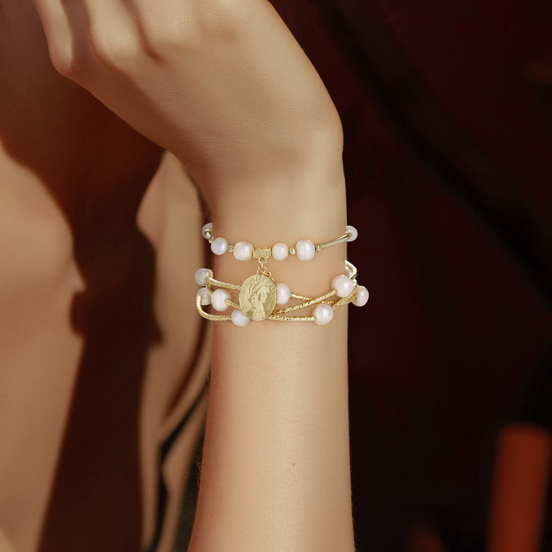 S1921C1 Pearl Bracelet Hand Chain Sweater Chain Long Necklace fine handmade gifts