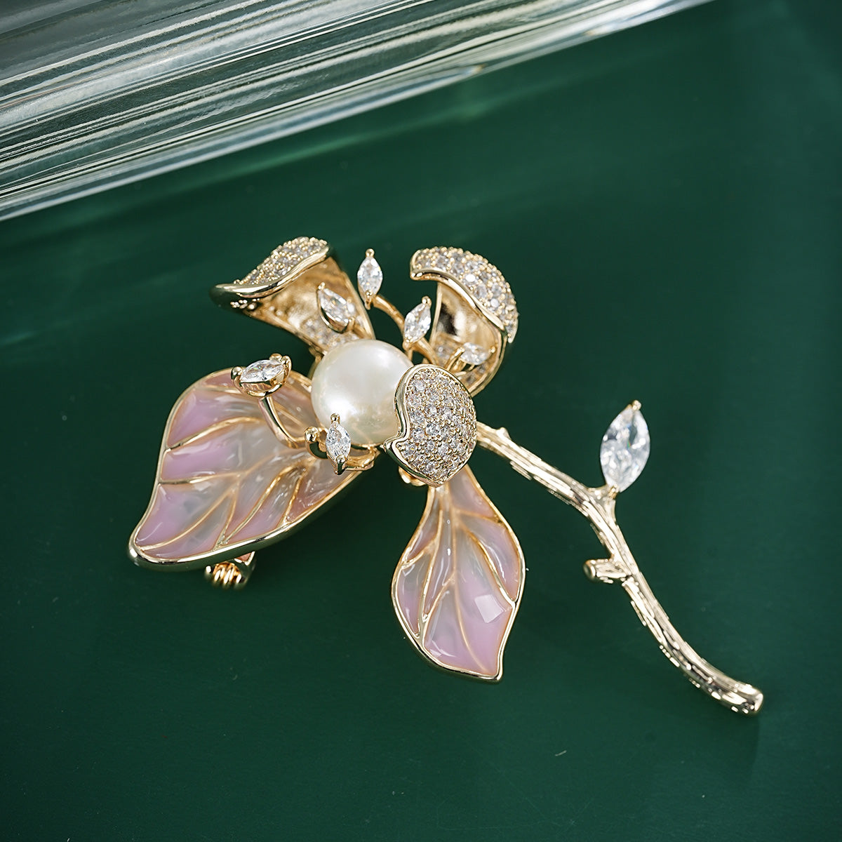 S2366B1 Pearl Brooch Scarf Buckle fine handmade gifts