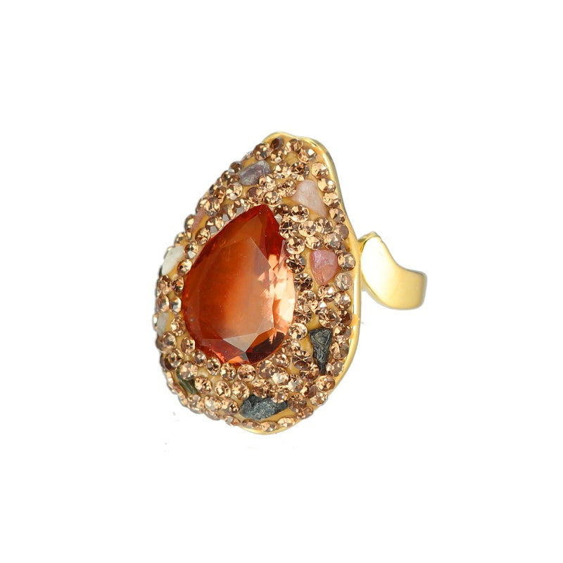 S2093R1 Pure Tourmaline adjustable one-size-fits-all Engagement Rings fine handmade gifts
