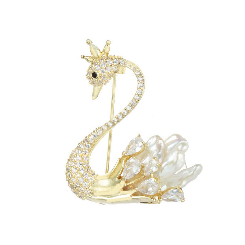 S2316B1 Pearl Brooch Scarf Buckle fine handmade gifts