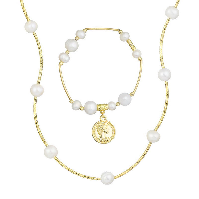 S1921C1 Pearl Bracelet Hand Chain Sweater Chain Long Necklace fine handmade gifts
