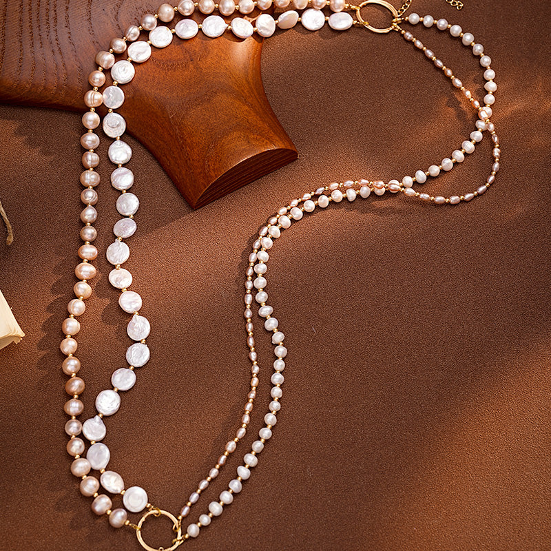 S2650N1 Pearl Long Necklace Sweater Chain Choker fashion handmade gifts