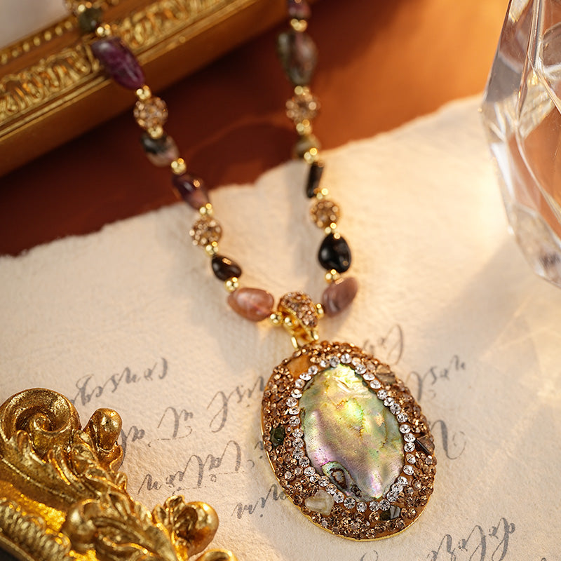 S2683N1 Pure Tourmaline Sweater Chain Long Necklace fine handmade gifts