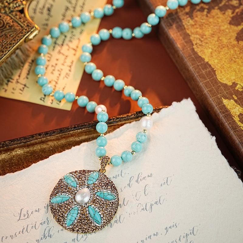 S2685N1 Pearl Necklace Sweater chain fine handmade gifts