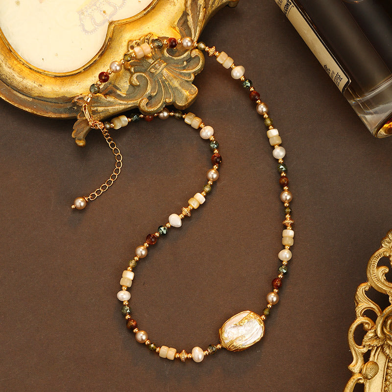 S2831N1 Pearl Sweater Chain Long Necklace fine handmade gifts