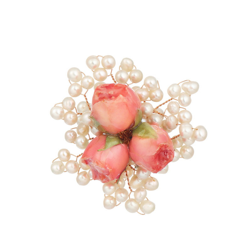 S2048R1 Pearl adjustable one-size-fits-all Engagement Ring fashion handmade gifts