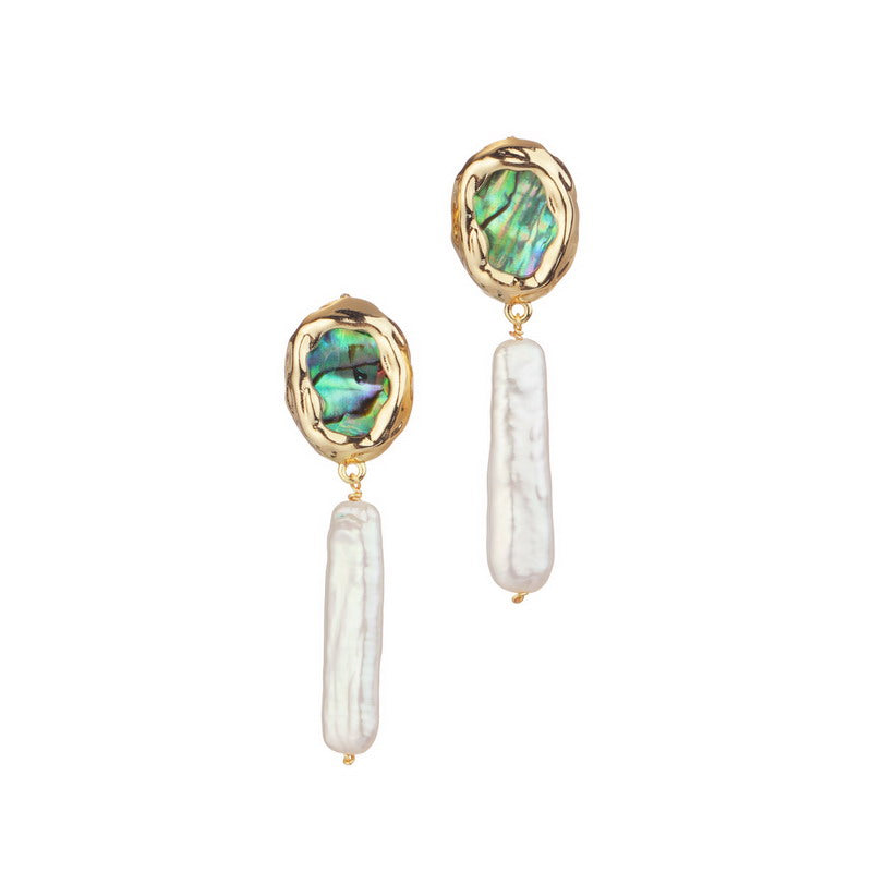 S4773E1 Pearl long Earring Stud Ear Accessories fine handmade gifts