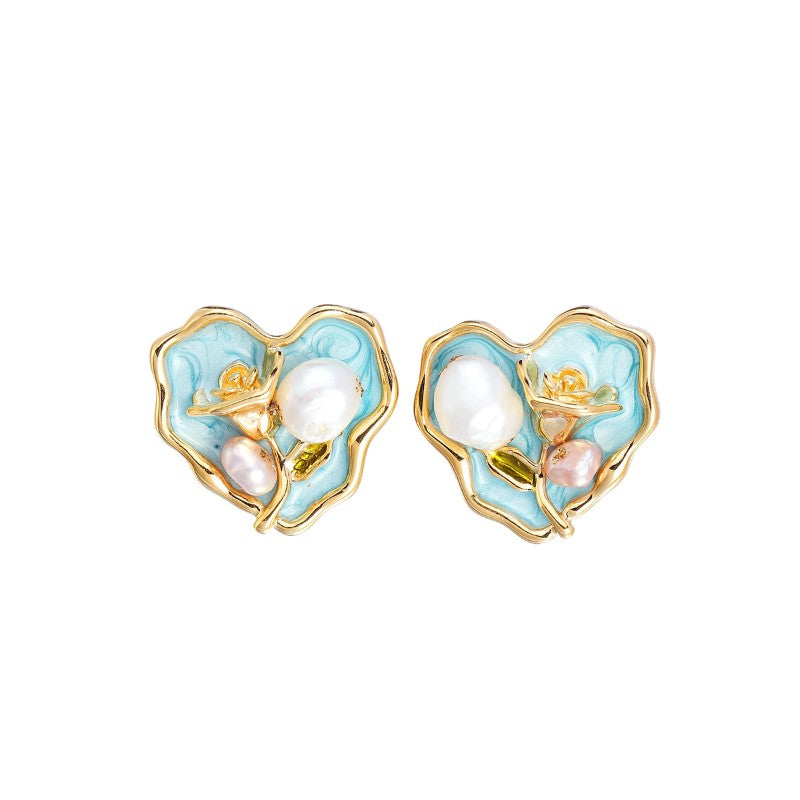 S4875E1 Pearl Earrings Stud Ear Accessories fine handmade gifts