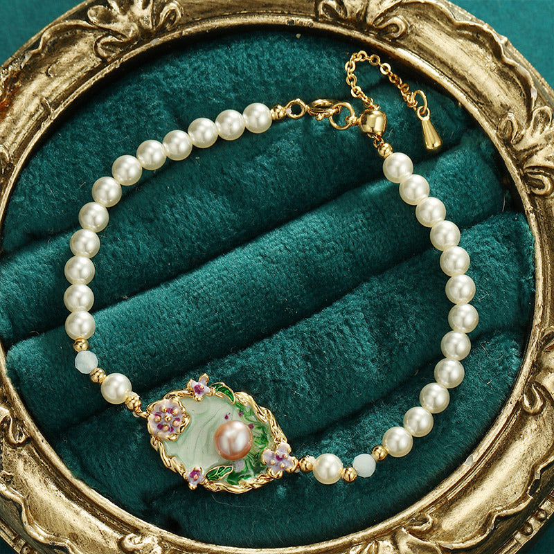 S2284C1 Pearl Bracelet Bangle Hand Chain fine handmade gifts