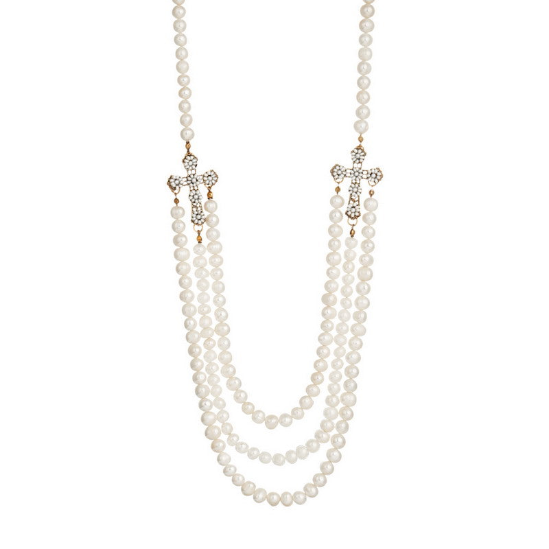 S2438N1 Pearl Sweater Chain Long Necklace fine handmade gifts