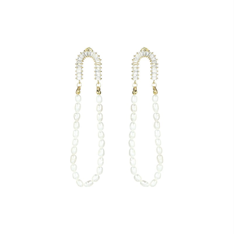 S4879E1 Pearl Earrings Stud Ear Accessories fine handmade gifts