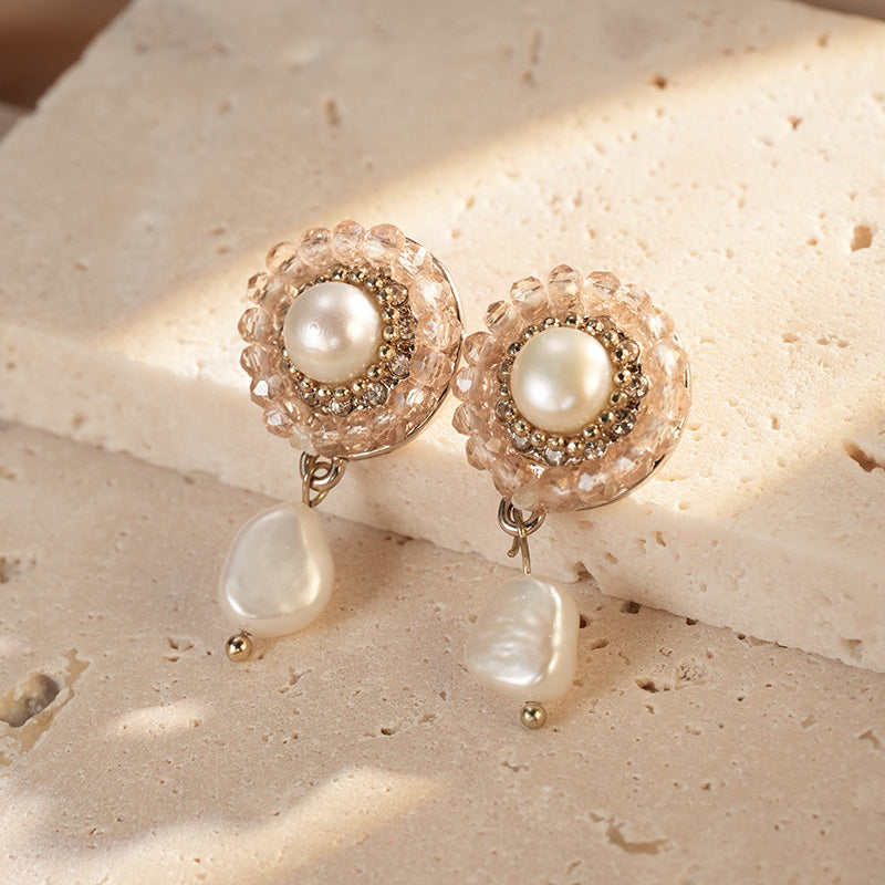 S4630E1 Pearl Earrings Stud Ear Accessories fine handmade gifts