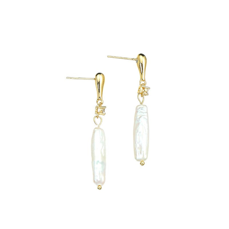 S4868E1 Pearl Long Earrings Stud Ear Accessories fine handmade gifts