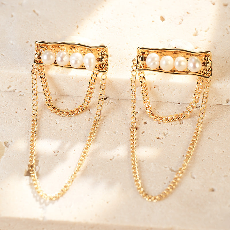 S4881E1 Pearl Earrings Stud Ear Accessories fine handmade gifts