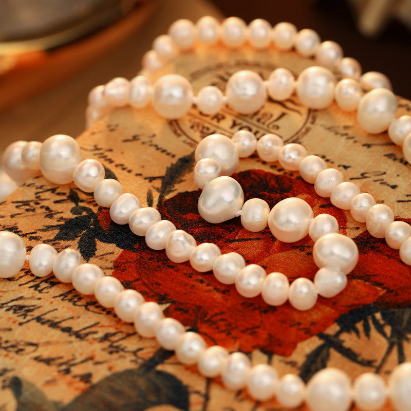 S2576N1 Pearl Long Necklace Sweater chain fashion handmade gifts