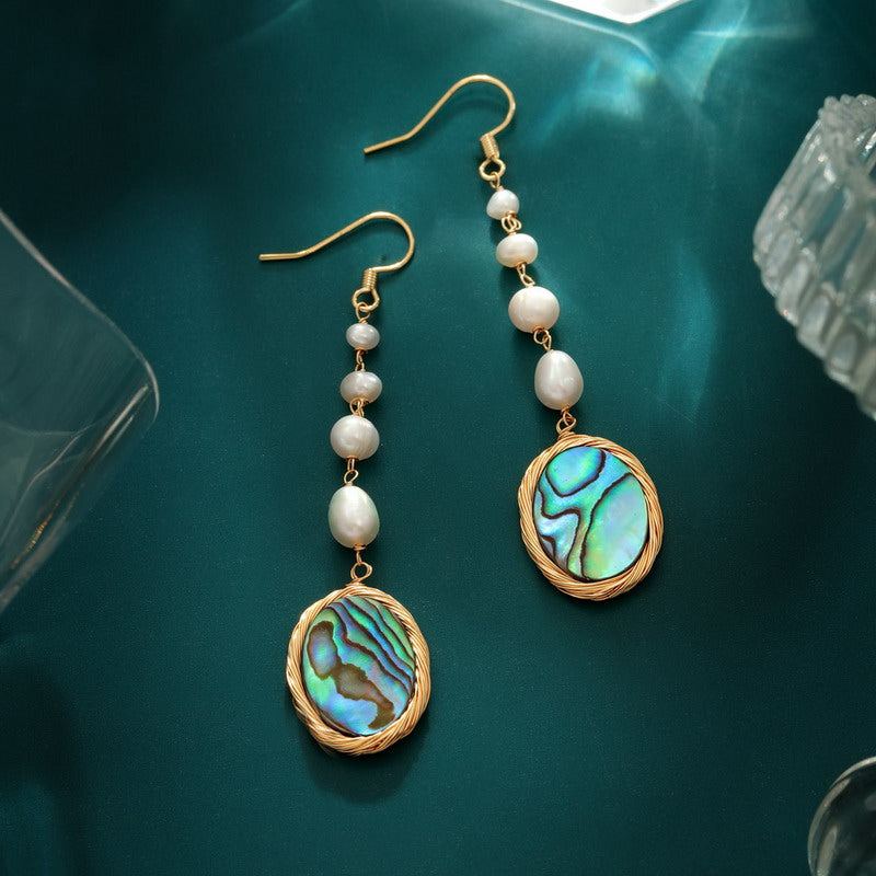 S4276E2 pearl Long earrings Stud Ear Accessories fine handmade gifts