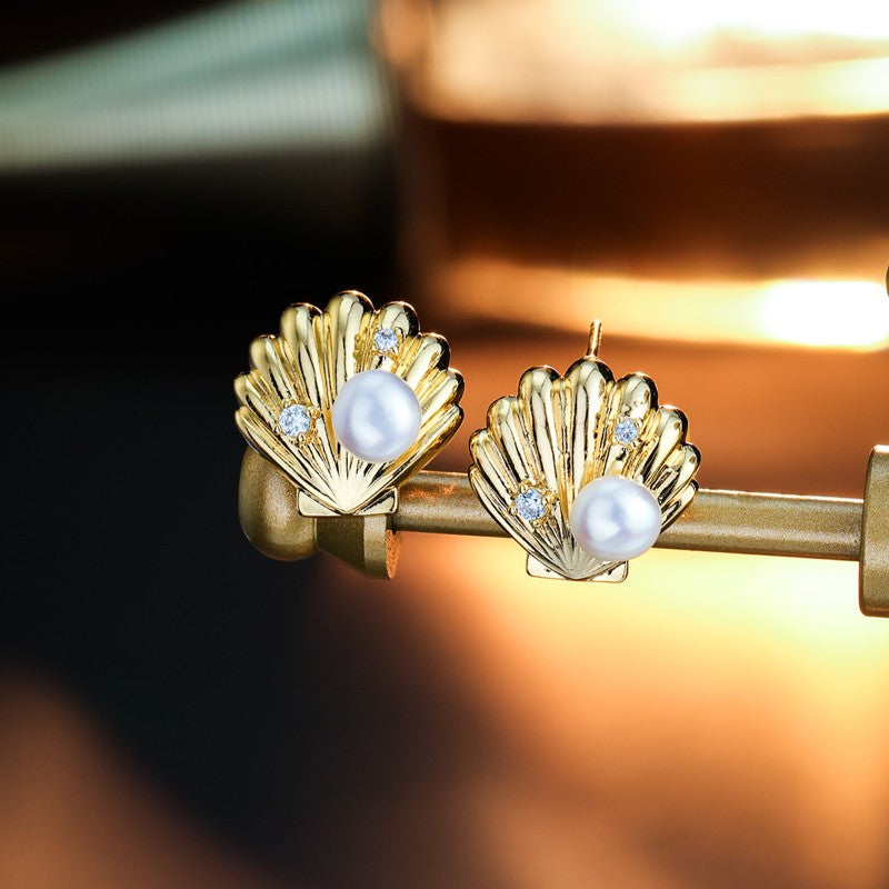 S4870E1 Pearl Stud Ear Accessories Earrings fine handmade gifts