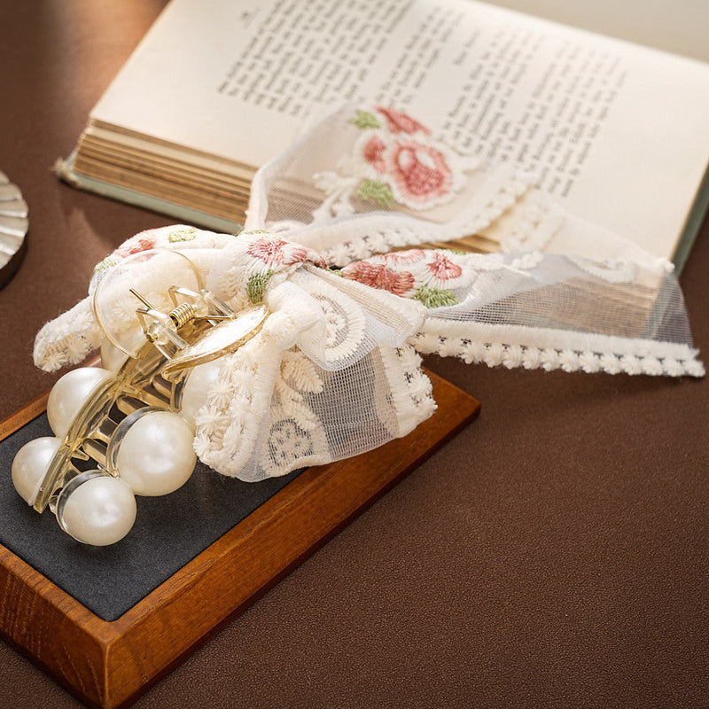 S2808H1 flower Anti-Slip Hair accessories Hair Clip Claw Clip Hair Tie fine handmade gifts
