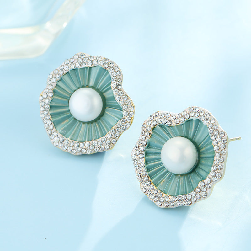 S4871E1 Pearl Earrings Stud Ear Accessories fine handmade gifts
