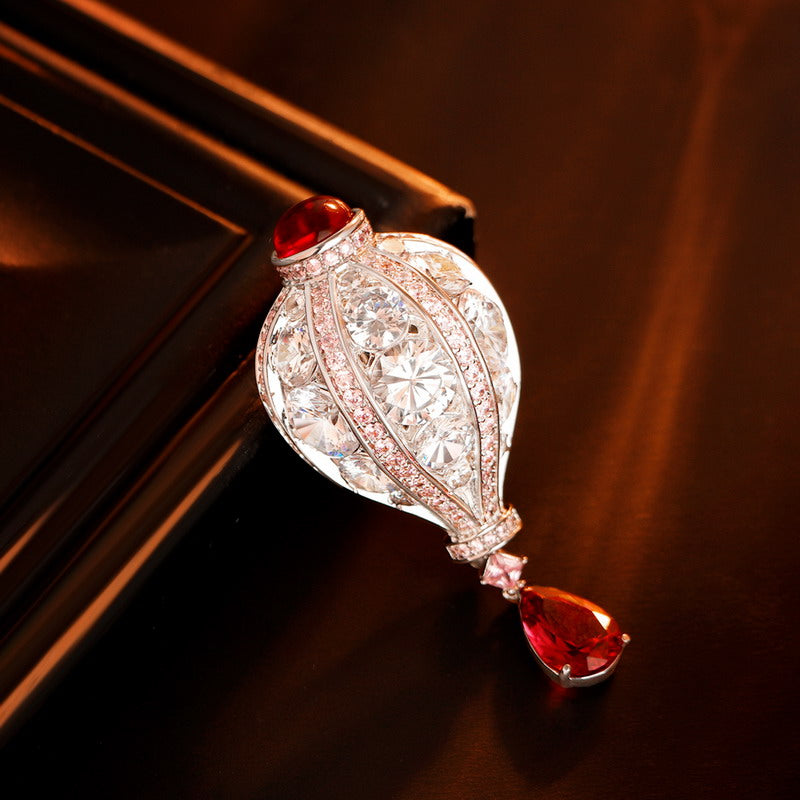 S1971B1 Flower Scarf Buckle Brooch fine handmade gifts
