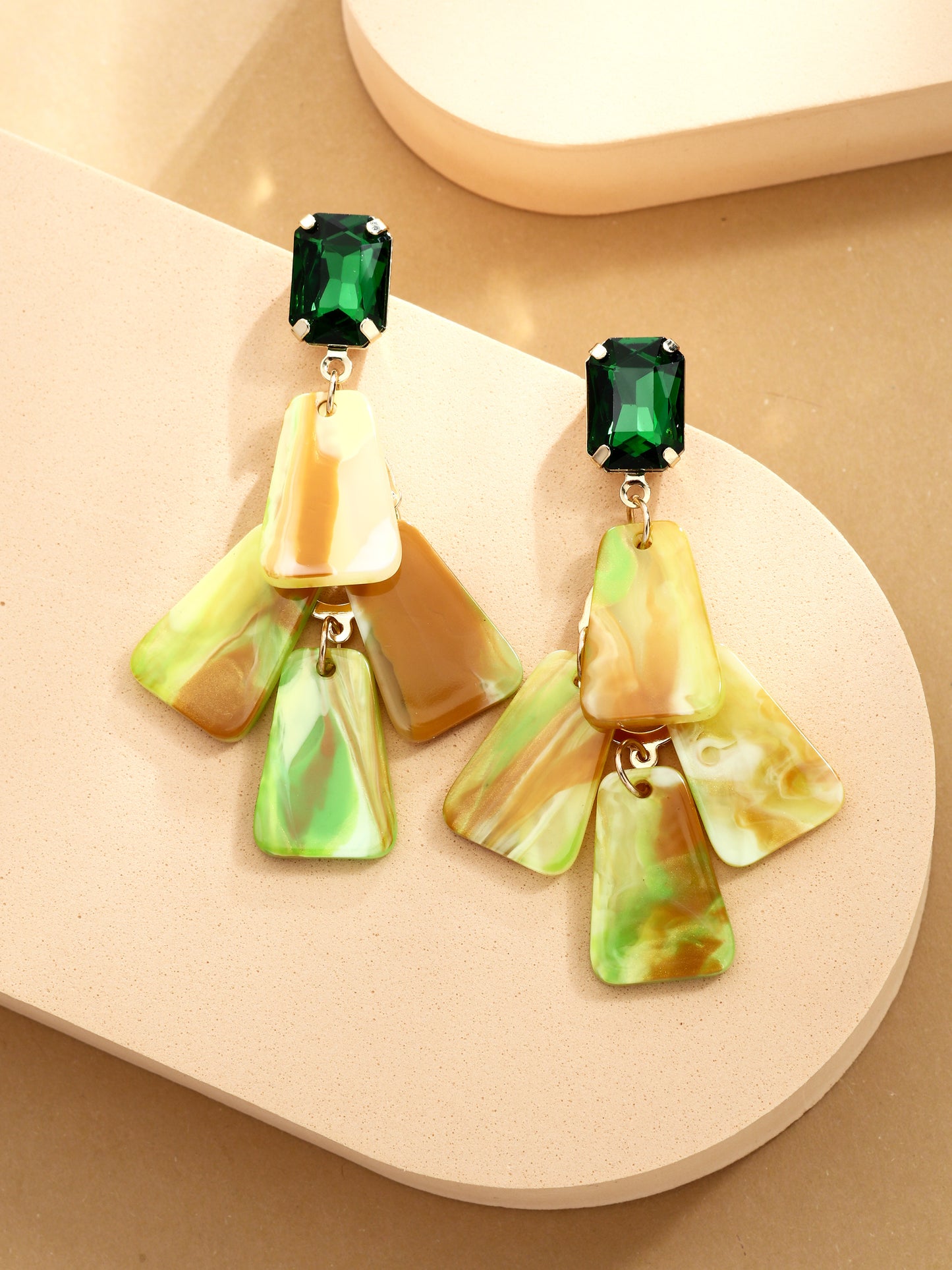 S5181E3 Vintage Facet Drop earrings