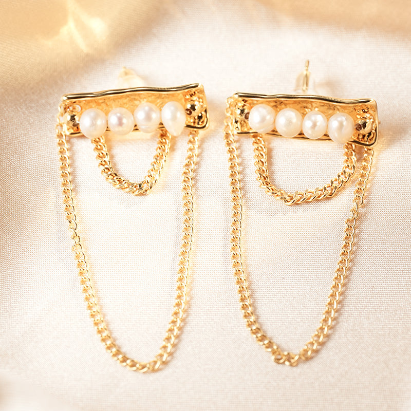 S4881E1 Pearl Earrings Stud Ear Accessories fine handmade gifts