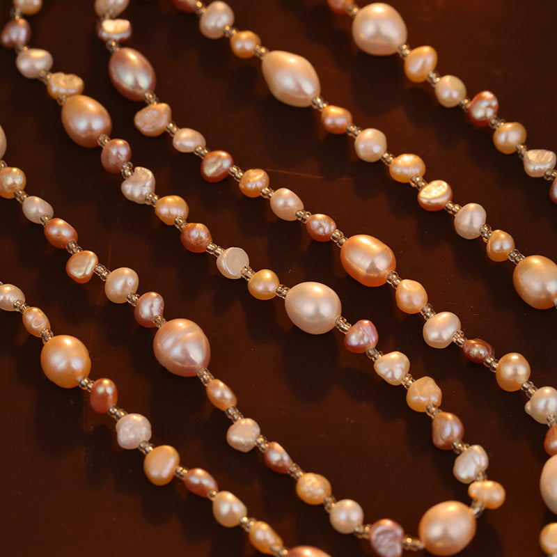 S2516N1 Pearl Sweater Chain Long Necklace fashion handmade gifts