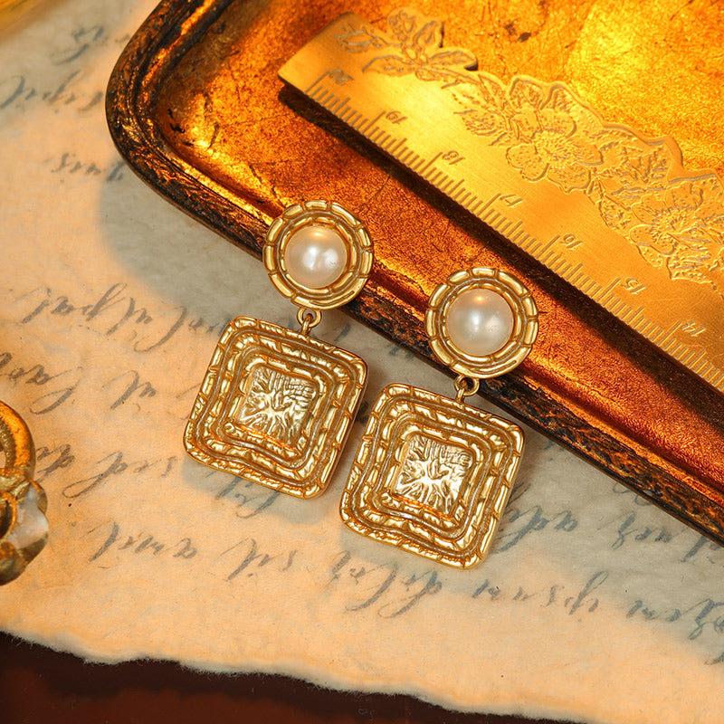S4801E1 Pearl Earrings Stud Ear Accessories fine handmade gifts